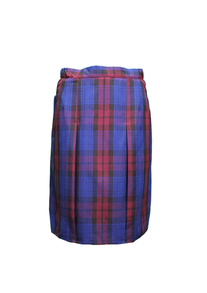 St Joseph's School Queenstown  Skirt Blue/Red Tartan