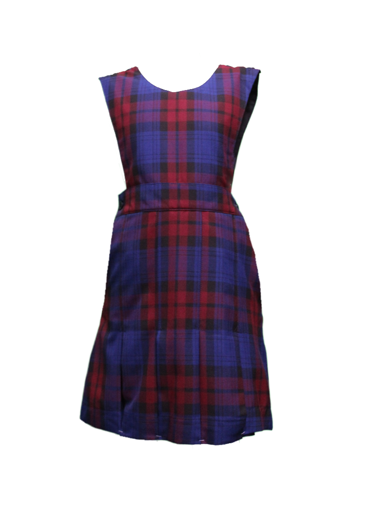 St Joseph's SchoolQueenstown Pinafore Blue/Red Tartan